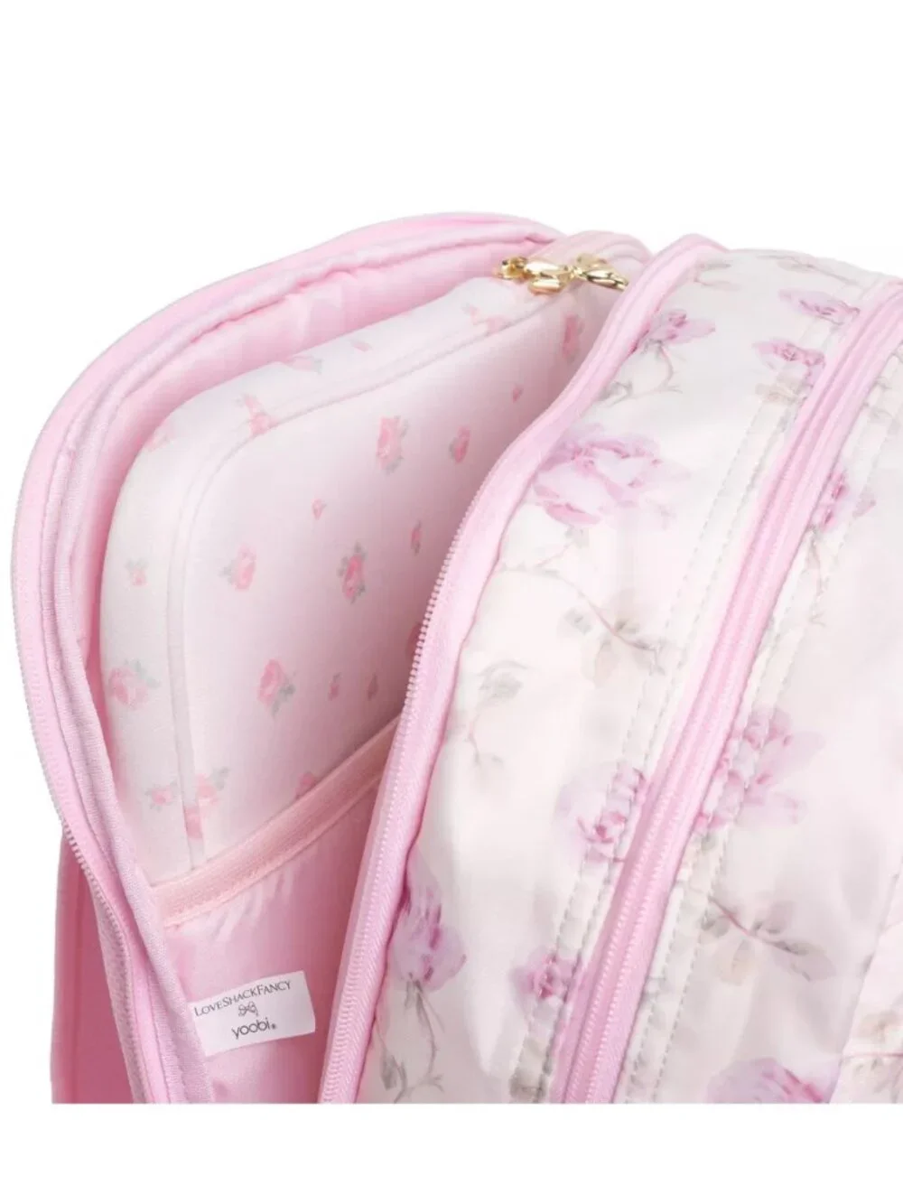 LoveShackFancy x Target - Yoobi Backpack - Everlasting Ribbon Rosa Sterling Dusk